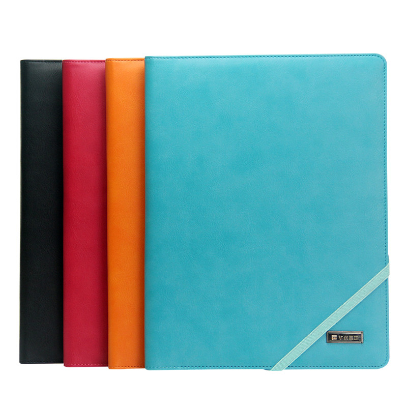 

A4 Document Folder No Notepads & Clip Rings PU Leather Cover