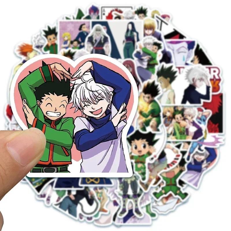 

50pcs Hunter X Hunter Anime Stickers Pack Cartoon Character Decoration Laptop Skin Waterproof Phone Case Cute Stickers Kids Toys