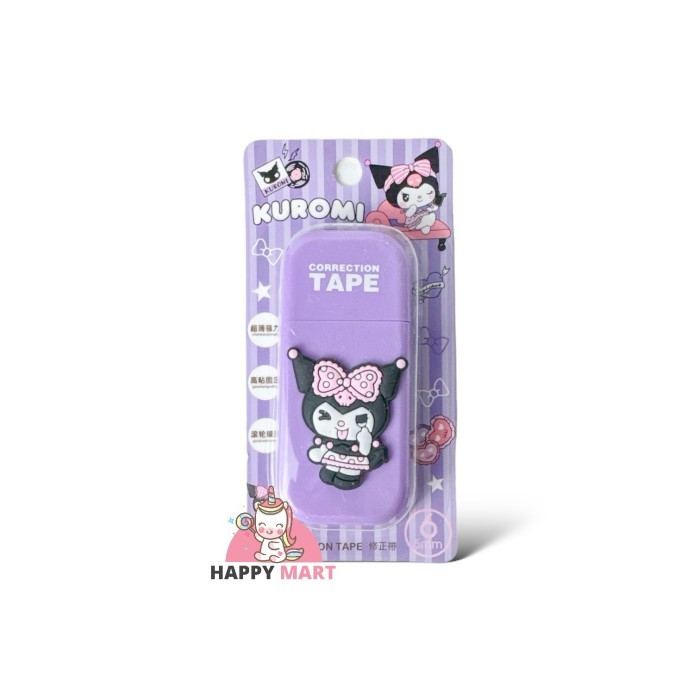 

Tip ex kertas rubber icon motif sanrio kuromi / melody / cinnamoroll - Kuromi