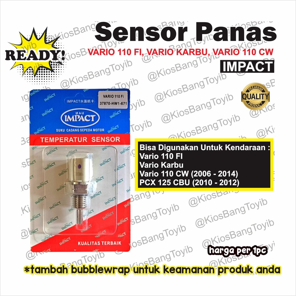 Thermo Sensor Panas Assy Oil ECT EOT Vario Karbu Vario 110 FI Vario 110 CW (Impact)
