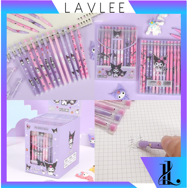 

LAVLEE - S5930 Pena Karakter Bisa Dihapus / Pulpen Erasable / Pulpen Bisa Dihapus 12 PCS / Pena Hitam 12 PCS / Erasable Gel Pen