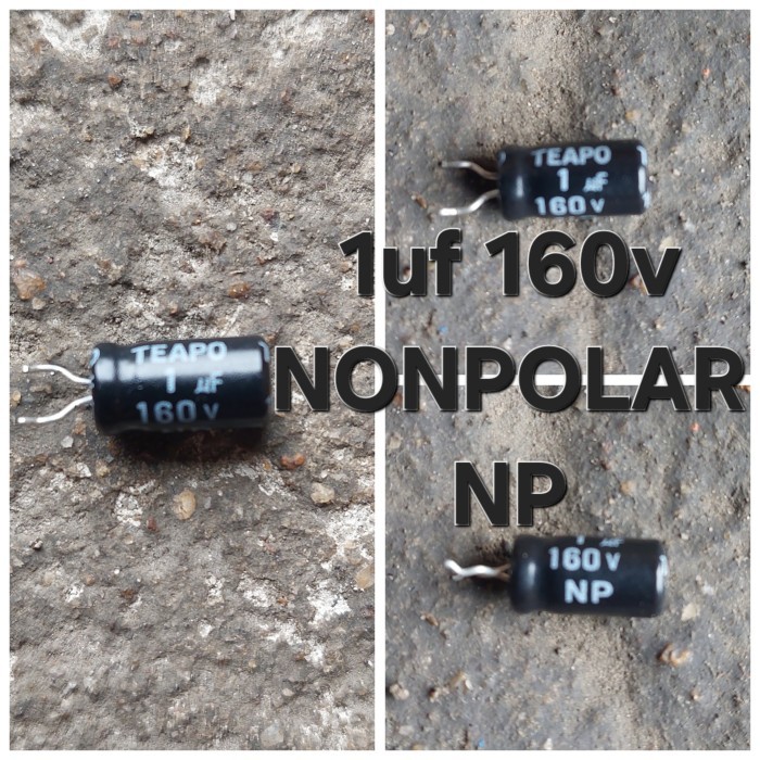 BSM 1uf 160v nonpolar np elko elco