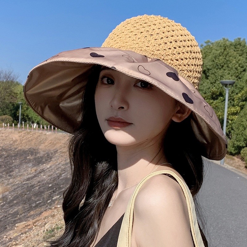 Topi Outdoor Lipat Berwarna Plastik Silver Plastik Topi Nelayan Bernapas Kubah Topi Matahari Atap Be