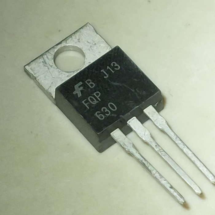 DnG27 FQP630 To-220 FQP FOP 630 Fairchild Mosfet QFet N-Channel 200V 9A FET - 2 pcs