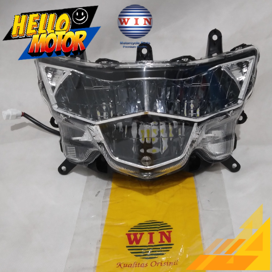 Lampu Depan Mio Soul GT 125 Blue Core + LED 2015 2016 2017 2018 WIN | reflektor headlamp WIN | head 