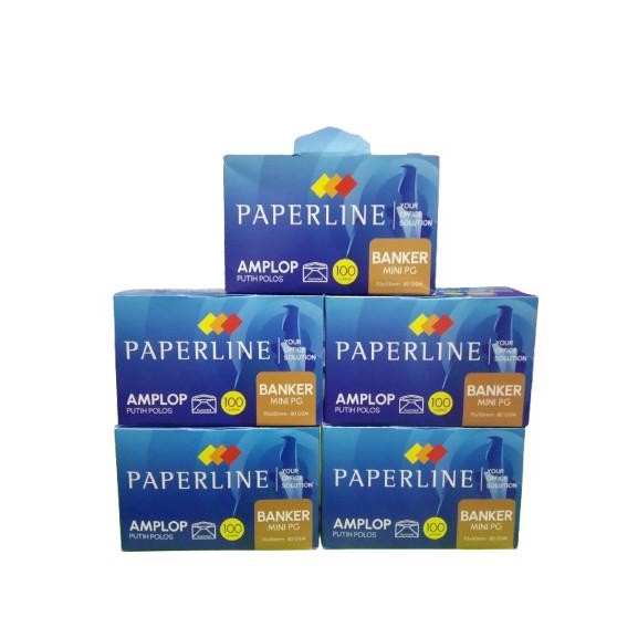 

1 Bal ( 5 pack ) Amplop Banker Mini Paperline Putih Polos