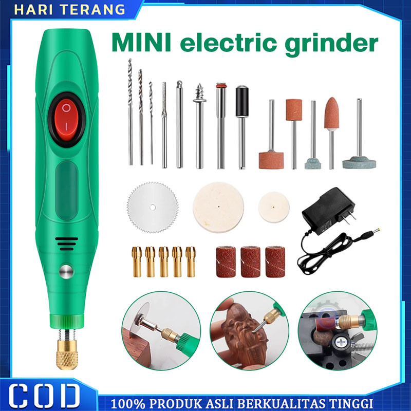 【ready stock】Bor Mini 12V DC 15000 RPM Mini Drill Electric Engraver Grinder Gerinda Electrik Listrik