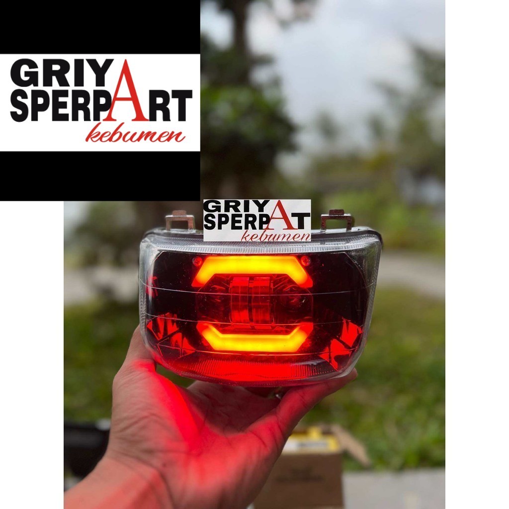 lampu depan supra x Lama daymaker led