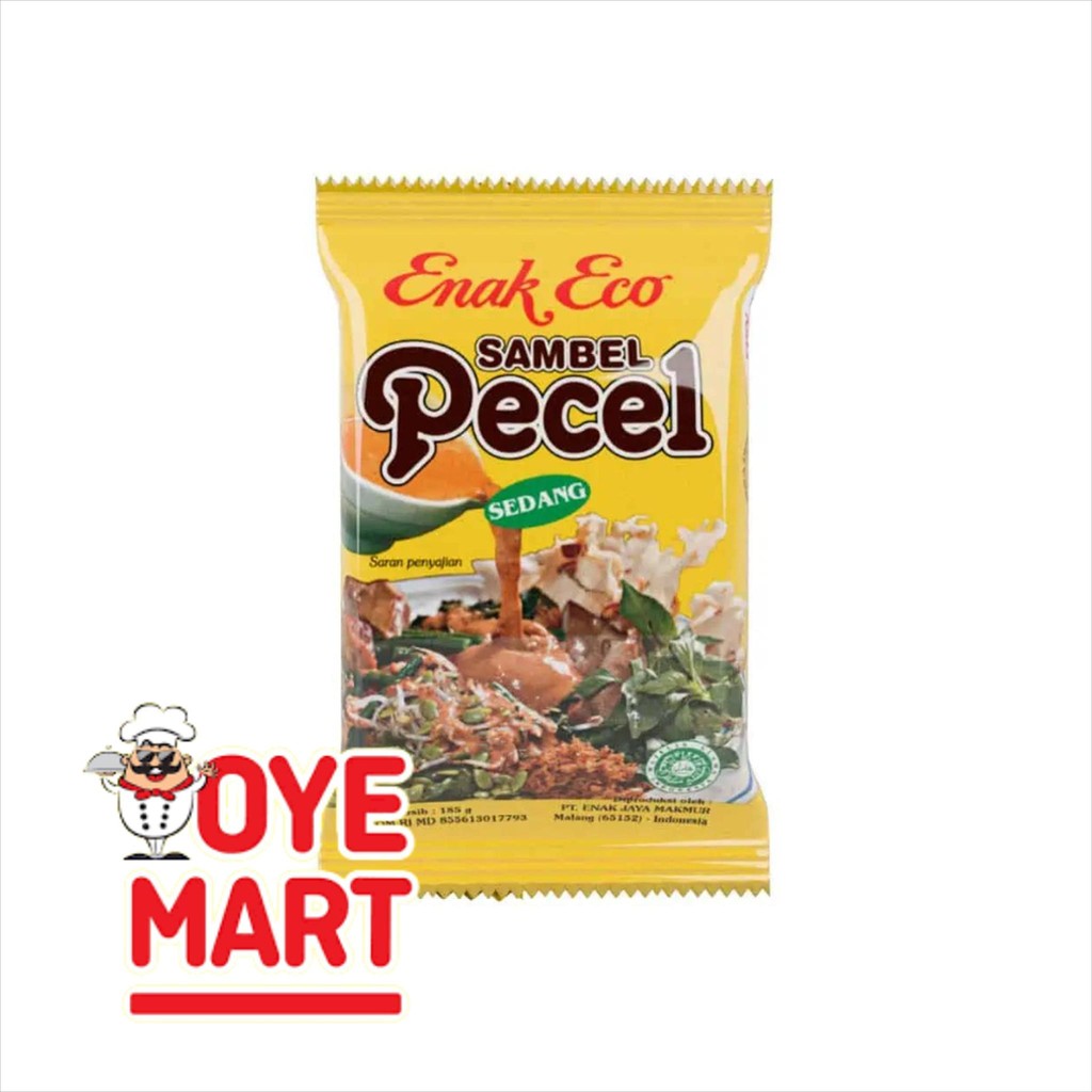 

ENAK ECO SAMBEL PECEL SEDANG 185GR/ BUMBU INSTAN