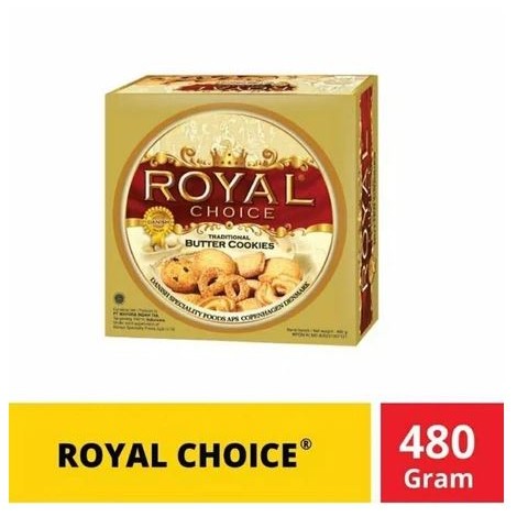 

[480gr] S140 | ROYAL Choice Butter Cookies 480 Gram | Kue Kering Kue Lebaran Kaleng | Royal Biskuit 480Gr