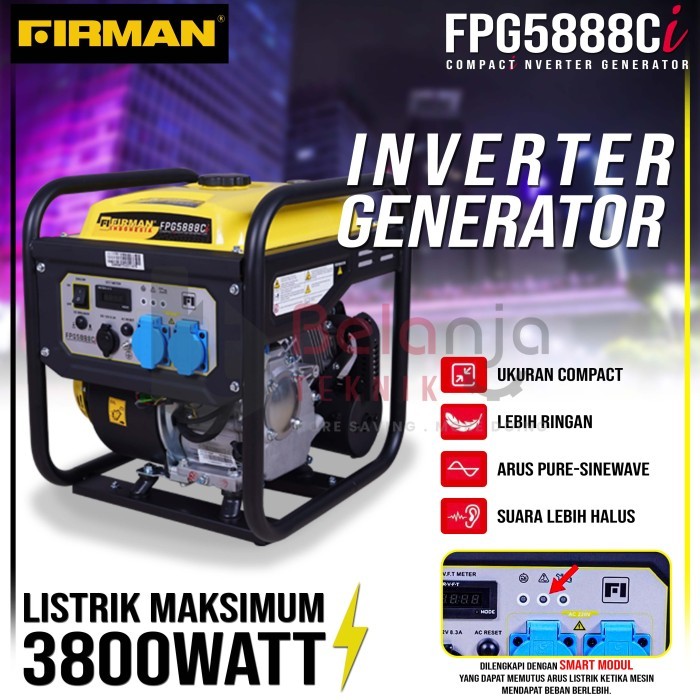 Genset Bensin FIRMAN FPG5888CI Generator Set Inverter 3500 Watt FPG5888 FPG 5888