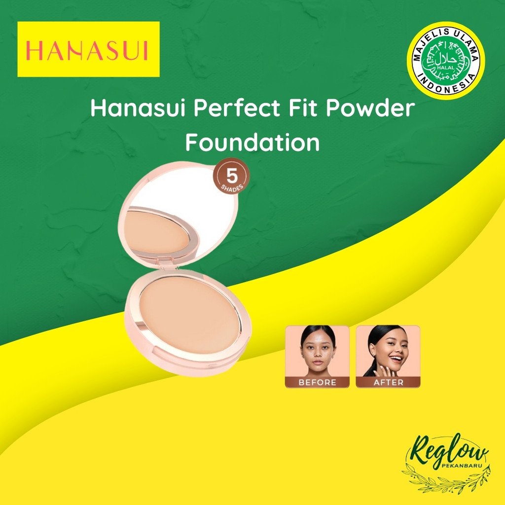 Hanasui Perfect Fit Powder Foundation - Bedak Padat Hanasui