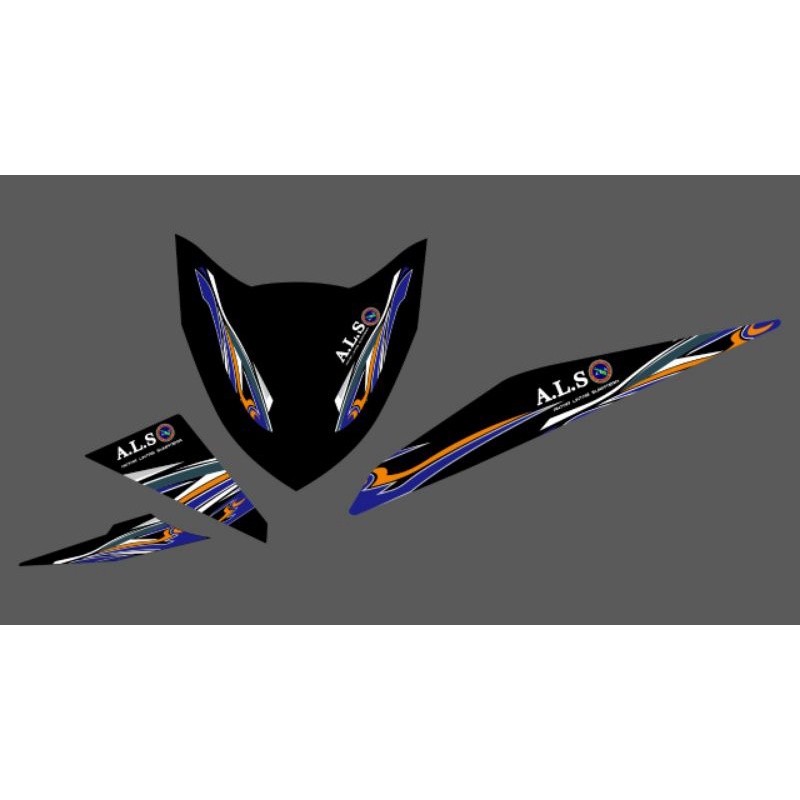 STRIPING STICKER TRANSPARAN BEAT FI LIVERY BUS ALS