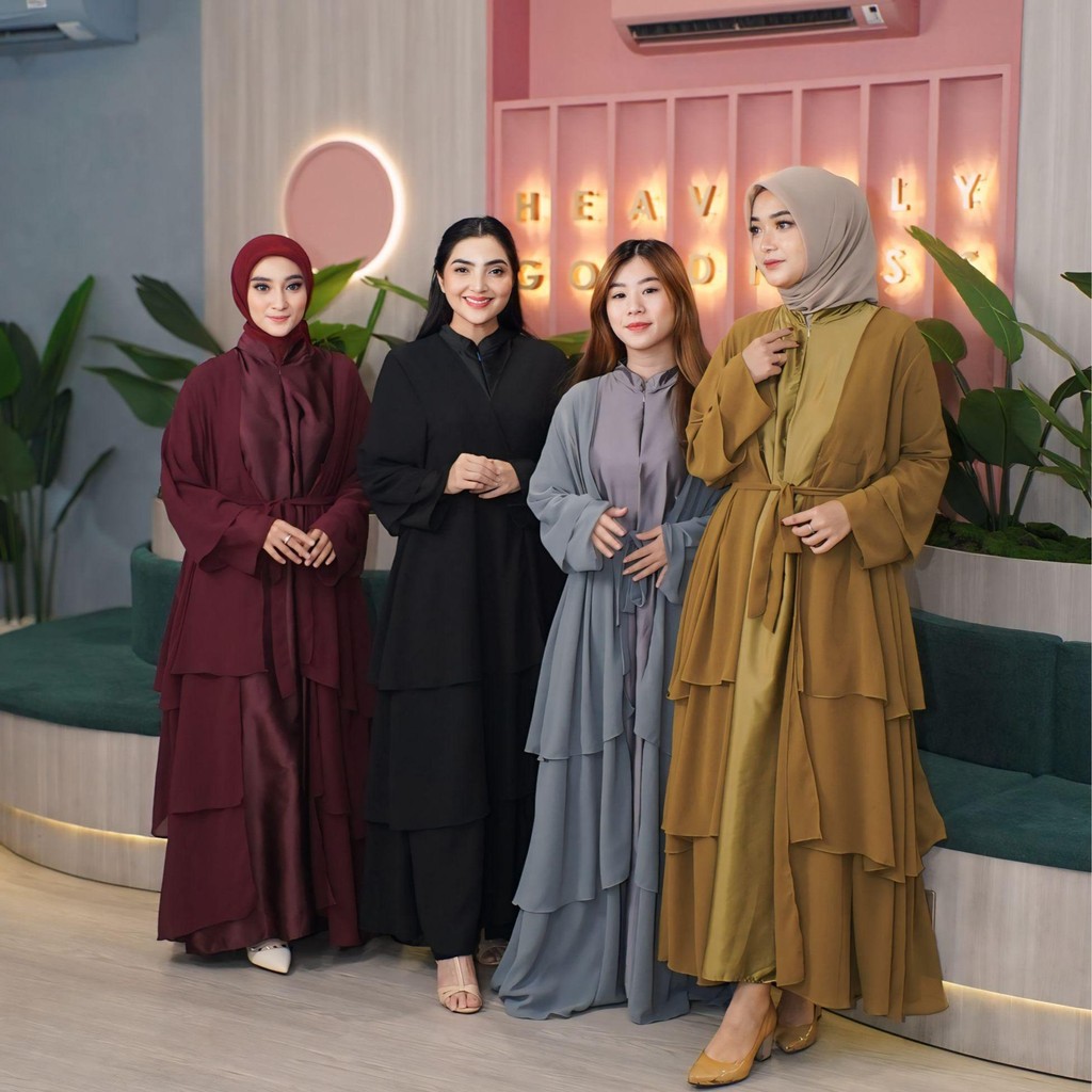 Ash Wear Ayesha Dress bahan Ceruty dan Silk