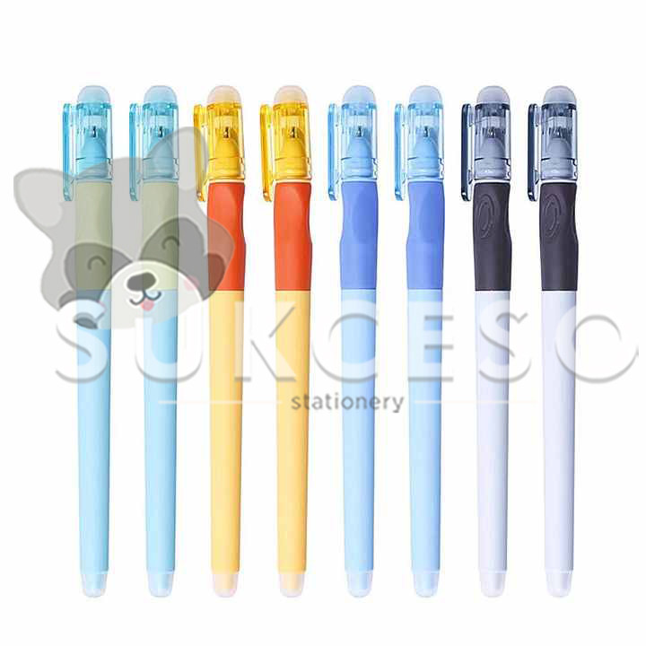 

M&G Erasable Gel Pen B7501 / Pulpen Ink Black Ergonomic Grip Rubber 0.5mm
