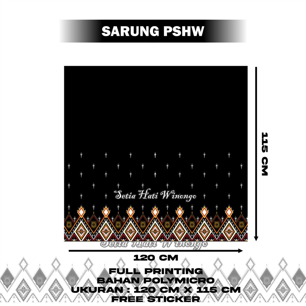 Sarung PSHW pencak Silat Terbaru Full Printing | BY ASYAWIL_STORE21 AGQ