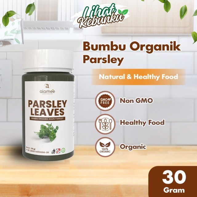 

ALAMEE Parsley Kering Dried Persley Flakes Daun Peterseli Leaves Bumbu Dapur Garnish Organik 30g LIHAT KEBUNKU