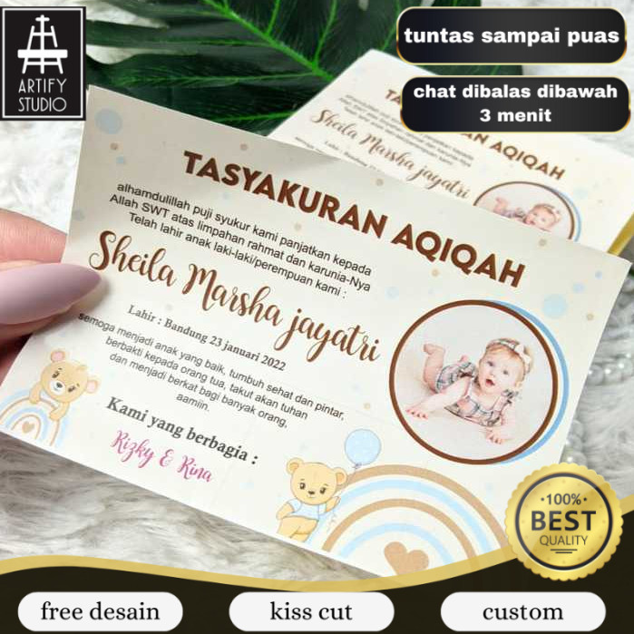 

Artify Print Stiker Label Persegi Aqiqah Sticker Kotak Aqikah Stiker Akikah Anak