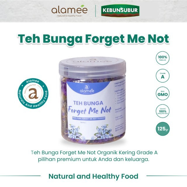 

ALAMEE Forget Me Not Flower Tea Teh Bunga Organik Kering Dried 50gr Premium kebunsubur