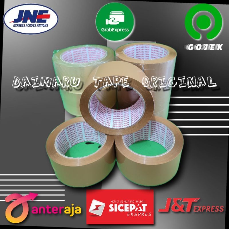 

LAKBAN DAIMARU ORIGINAL 100% 2inch (48x90 yard) COKLAT / BENING