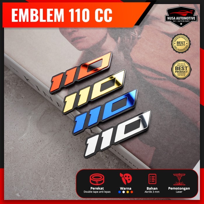EMBLEM 110 / 125 / 150 / 155 / 160 / 250 CC HONDA VARIO VARIASI MOTOR - 110 BESAR, Gold