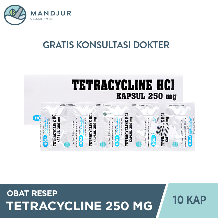 TETRACYCLINE GENERIK HOLI 250 MG 1 STRIP @ 10 KAPSUL