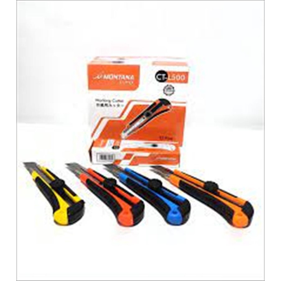 

[ATR] Kater Plastik / MONTANA Warna Warni DAN ISI CUTTER