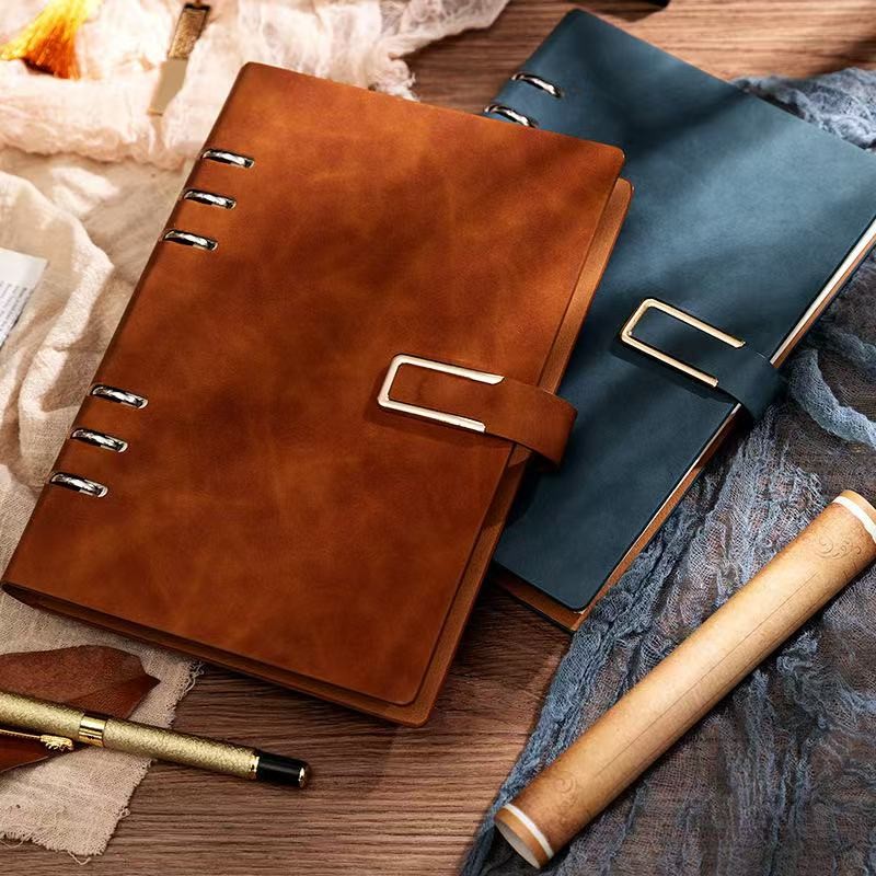 

A5/B4/A4 Notepad Binder Agenda 60 Sheets Notebook Buckle Thickened Diary Sketch Book Notebooks Writing Pads Office School