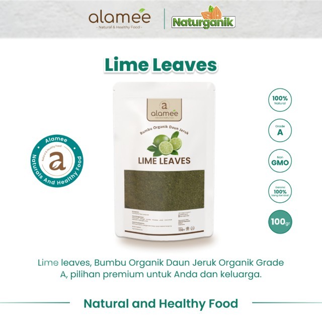 

ALAMEE Daun Jeruk Bubuk Bumbu Dapur Instan Lime Powder Organik Murni Asli Seasoning 100 Gram Naturganik