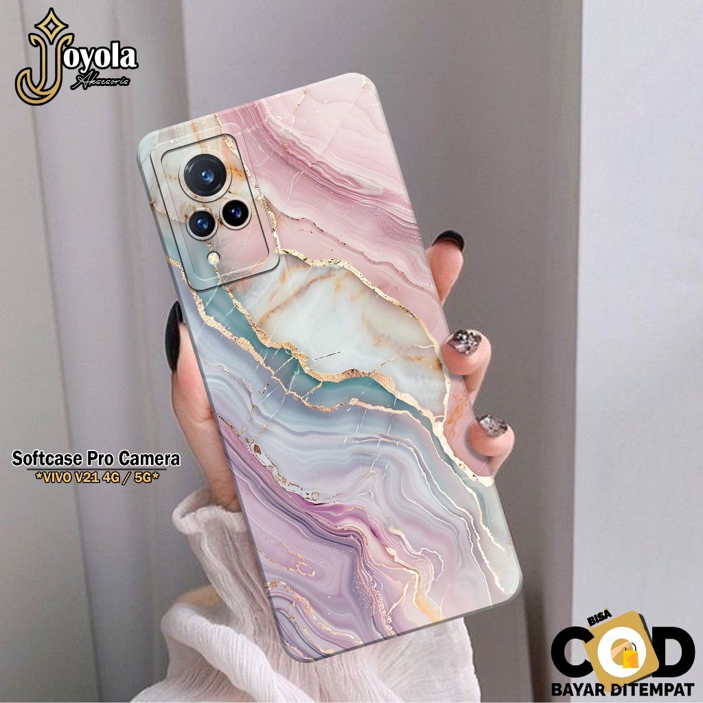 JOYOLA Case VIVO V21 4G/5G - Fahion Case Abstrak - Softcase VIVO V21 4G/5G - Pro Camera - Casing VIV