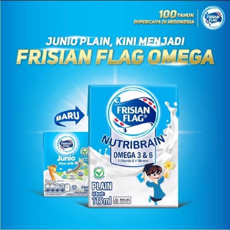 

Frisian Flag Omega Susu UHT Plain 115 ml