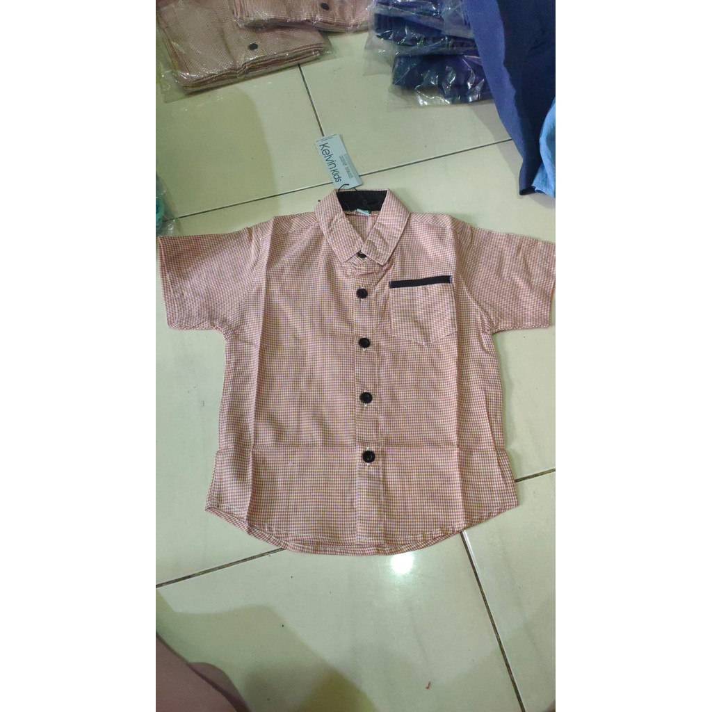 LITTLE BARI - KELVIN KIDS - KEMEJA TARTAN - Baju Anak Laki-Laki Umur 1-4 tahun