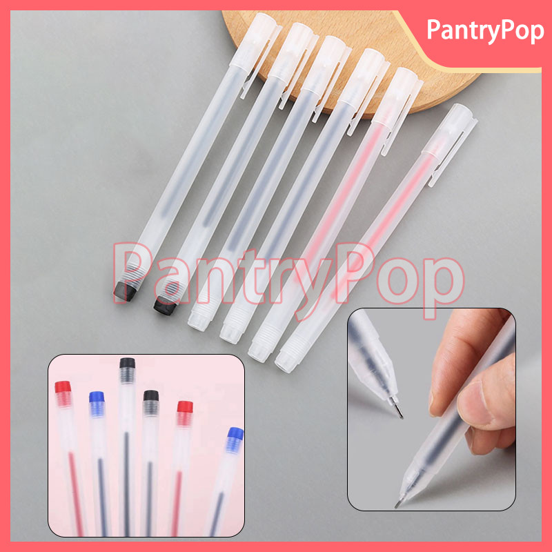 

Pulpen Gel 0.5mm / Bolpoin / Transparant Pen Gel / Cair Pena / Pena Pulpen Tinta Gel / Pena Tinta Gel Cair Transparan