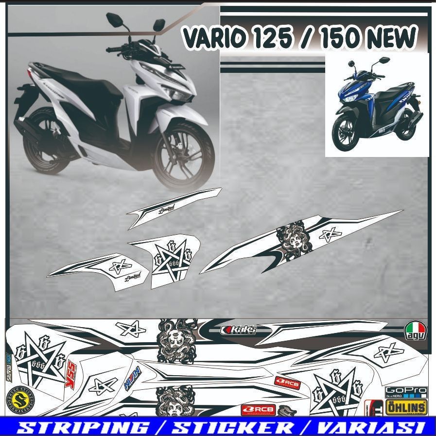 LIST STIKER MEDUSA STRIPING VARIO 125 VARIASI STIKER VARIO 150