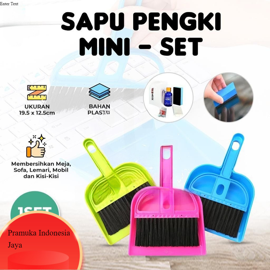 SAPU PENGKI SIKAT DASHBOARD KOLONG DUST KISI AC KARPET JOK MOBIL SET MINI DUSTPAN MEJA LANTAI LAPTOP
