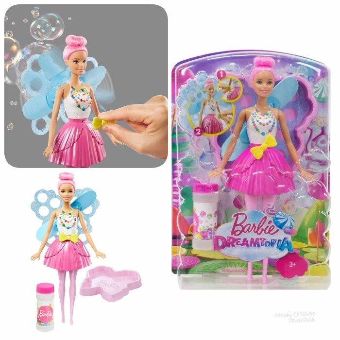 BARBIE DREAMTOPIA BUBBLETASTIC FAIRY - BONEKA BARBIE ORIGINAL