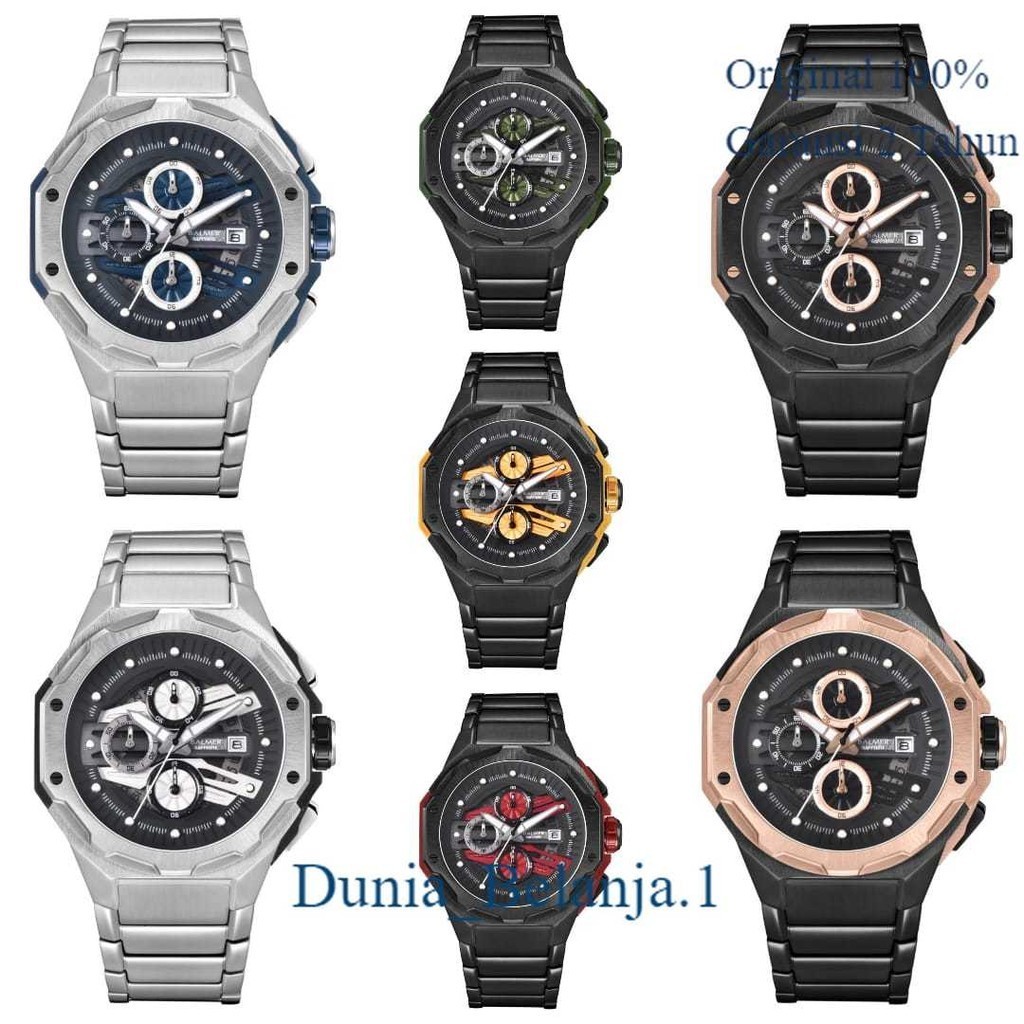 Original 100% Jam Tangan Pria Balmer 8818 B.8818 Stainless Kaca Sapphire Garansi Resmi 2 Tahun