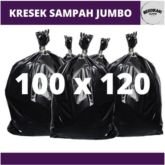 Kantong Plastik Kresek Sampah Hitam Besar Jumbo 100 x 120 cm