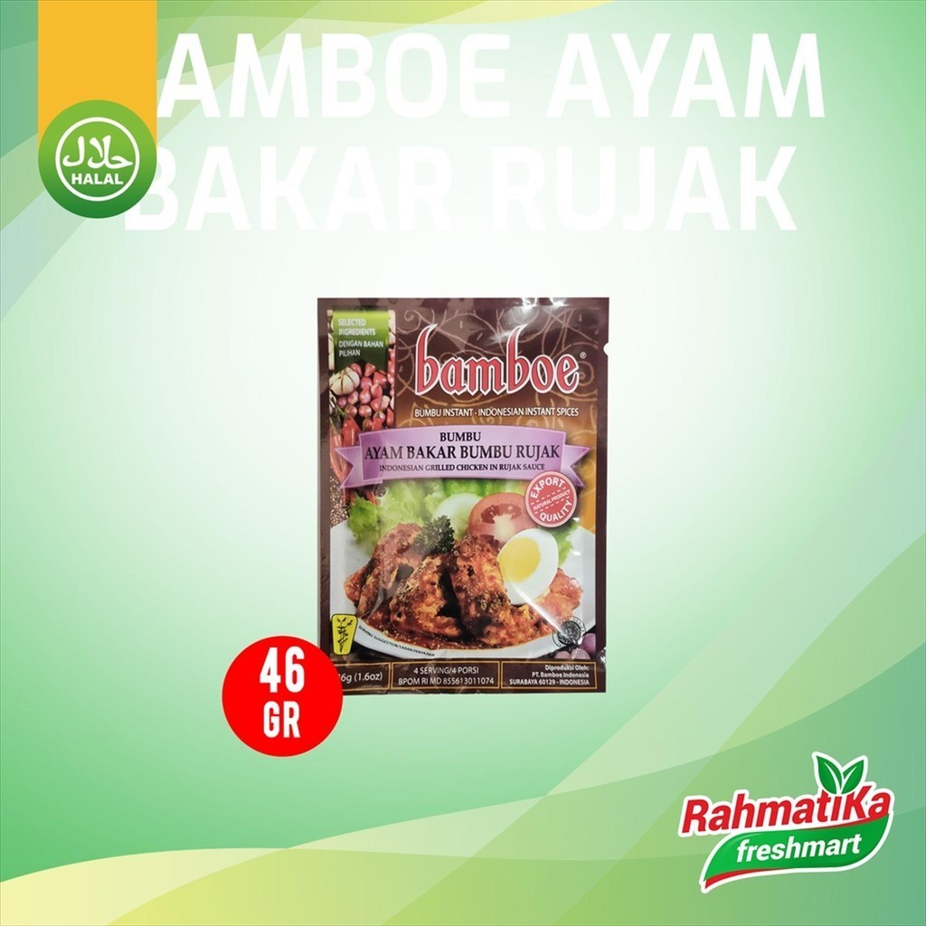 

Bamboe Ayam Bakar Bumbu Rujak 46 gram (Bumbu Dapur)