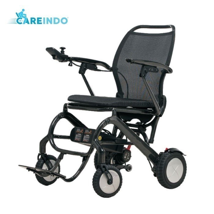 Careindo Kursi Roda Elektrik Traveling Full Carbon Fiber