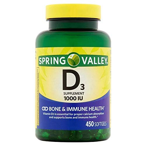 Spring Valley - Vitamin D-3 1000 IU, 450 Softgels