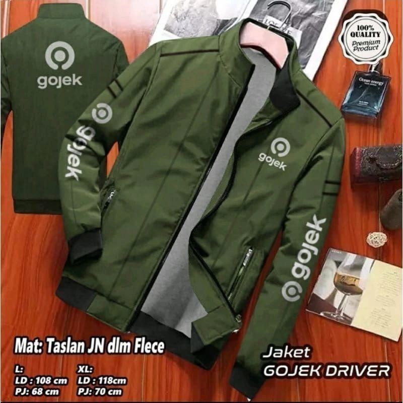 JAKET DRIVER GOJEK BOLAK BALIK/ROMPI DRIVER GOJEK BOLAK BALIK DAN SARUNG TANGANNYA JUGA LHOO