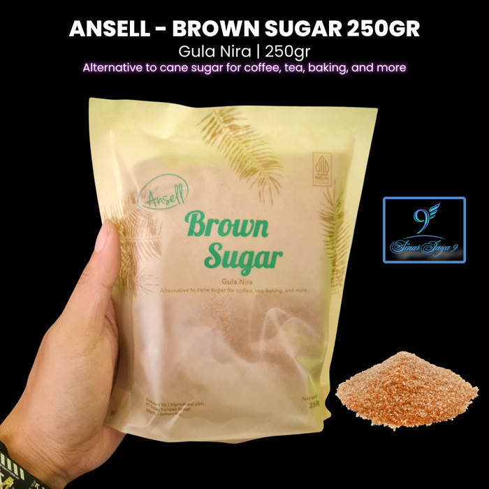

Ansell Brown Sugar Bubuk 250gr / Gula Merah / Coconut Sugar / Nira Kelapa / Palm Sugar / Gula Kelapa