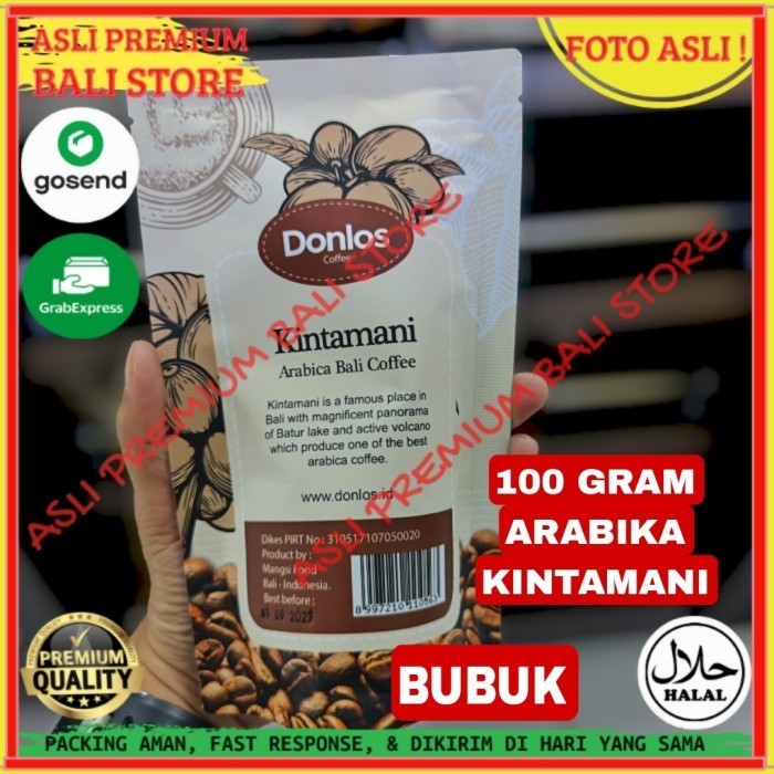 

OLEH OLEH MINUMAN KHAS ASLI ORI ORIGINAL BALI SERBUK BUBUK KOPI ARABICA KINTAMANI 100 GRAM GR