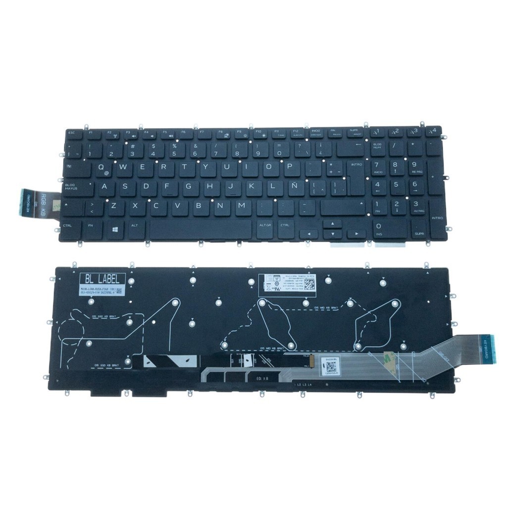 PREORDER New Latin Laptop Backlit Keyboard For Dell Alienware M17 Awm17-7219slv-pus Notebook PC Repl