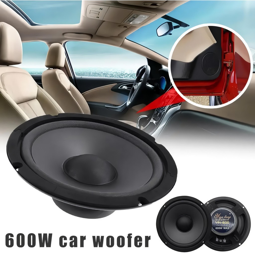 BAYAR DI TEMPAT SPEAKER MOBIL SUPER BASS Audio Speaker Coaxial Mobil 6Inch 600W 2pcs