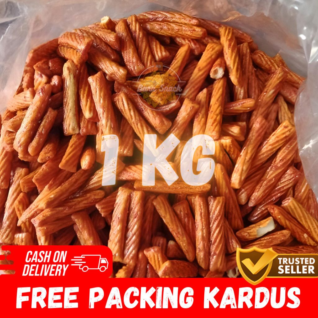 

[ 1KG ] Stik Jaipong Pang Pang Pedas Manis / Camilan Snack Kiloan Murah -K