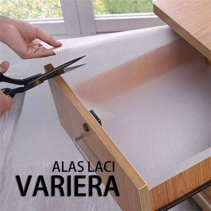 VARIERA alas laci transparant 150 cm, alas kue, alas anti slip, anti slip matt, anti slip, alas lema