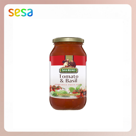 

SAN REMO Pasta Sauce Tomato & Basil 500gr - Saus Pasta