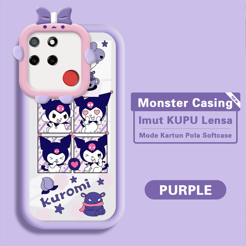 Realme C12 C25 C25S C15 Narzo 20 30A Untuk Phone Softcase Casing Soft Kesing Kartun Hp Case Happy Cu